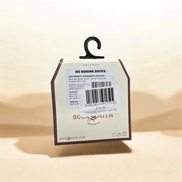 Peach Flower Socks - Picture 3 of 4